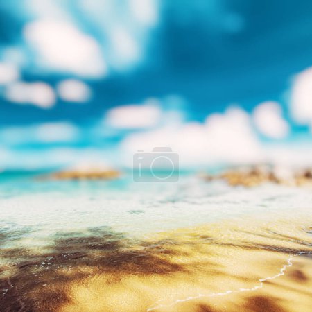 Foto de Playa tropical del océano, paraíso caribeño - Imagen libre de derechos