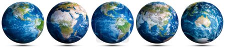 Foto de Tierra globo mapa del mundo conjunto. Elementos de esta imagen proporcionados por la NASA. renderizado 3d - Imagen libre de derechos