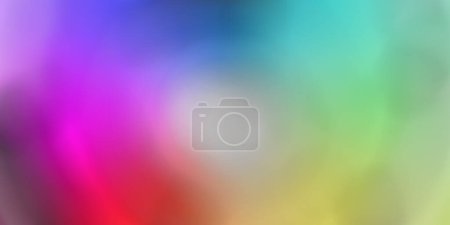 Téléchargez les photos : Arc-en-ciel couleurs fond flou numérique panorama - en image libre de droit