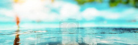 Photo for Tropical sea wave panorama background - Royalty Free Image