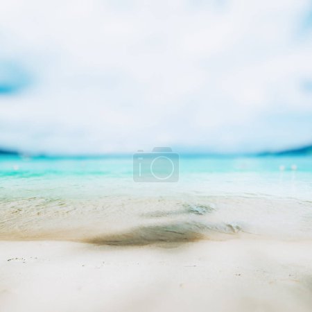 Photo for Tropical ocean beach, caribbean paradise - Royalty Free Image