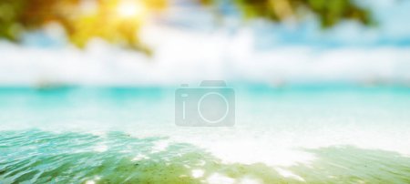 Téléchargez les photos : Tropical île plage panorama arrière-plan - en image libre de droit
