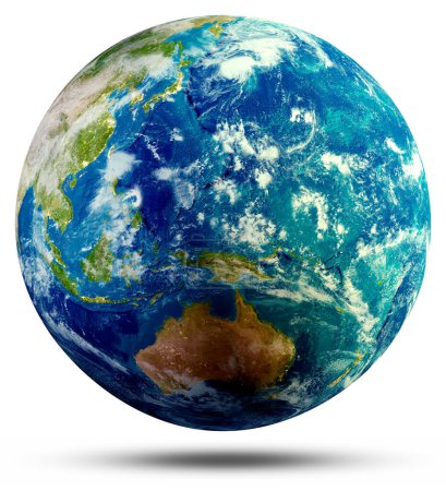 Téléchargez les photos : Océanie Planète Terre. Éléments de cette image fournis par la NASA. Rendu 3d - en image libre de droit