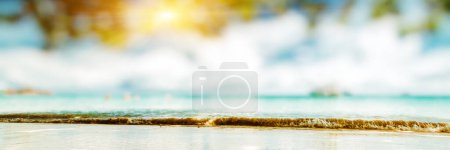 Foto de Isla tropical playa panorama fondo - Imagen libre de derechos
