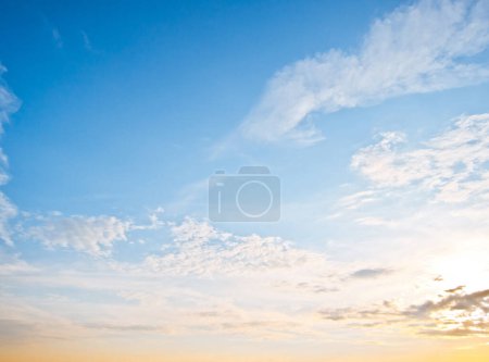 Photo for Beautiful sky and clouds summer good weather - Royalty Free Image