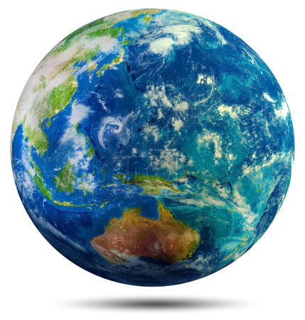 Téléchargez les photos : Planète Terre - Océanie. Éléments de cette image fournis par la NASA. Rendu 3d - en image libre de droit