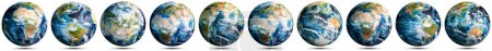 Photo for World map planet Earth set. Elements of this image furnished by NASA. 3d rendering - Royalty Free Image