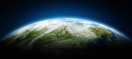 Photo for Far East, Russia - planet Earth. Elements of this image furnished by NASA. 3d rendering - Royalty Free Image