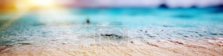 Photo for Ocean tropical wave, summer sun - Royalty Free Image