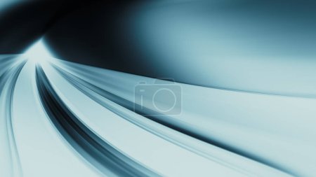 Photo for Blue glow blur lines abstract background. 3d rendering - Royalty Free Image