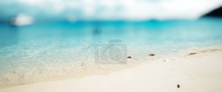 Foto de Ola marina tropical. Panorama desenfoque - Imagen libre de derechos