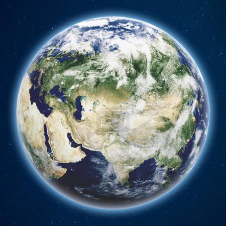 Photo for Planet Earth from space. Elements of this image furnished by NASA. 3d rendering - Royalty Free Image