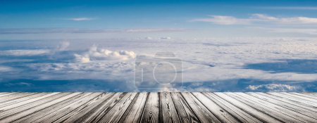 Foto de Nubes en el cielo atmósfera panorama. Planeta exterior - Imagen libre de derechos