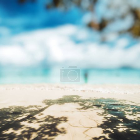 Photo for Tropical sea beach, ocean coastline - Royalty Free Image