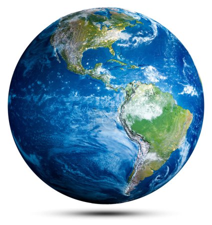Foto de Mapa del mundo del globo terrestre. Elementos de esta imagen proporcionados por la NASA. renderizado 3d - Imagen libre de derechos