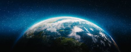 Téléchargez les photos : Planète Terre monde. Éléments de cette image fournis par la NASA. Rendu 3d - en image libre de droit