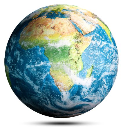 Téléchargez les photos : Carte du monde. Éléments de cette image fournis par la NASA. Rendu 3d - en image libre de droit