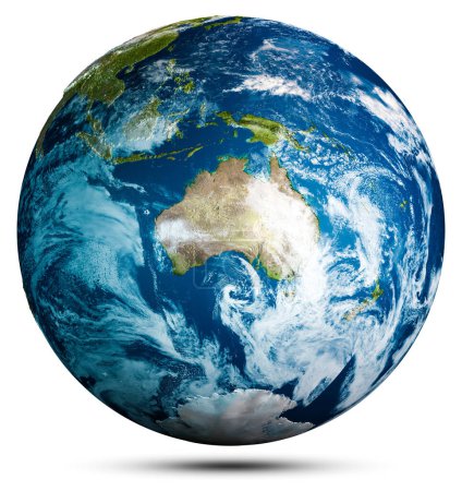 Photo for World globe planet Earth map sphere. Elements of this image furnished by NASA. 3d rendering - Royalty Free Image