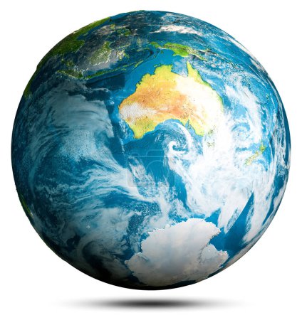 Photo for World globe map. Elements of this image furnished by NASA. 3d rendering - Royalty Free Image