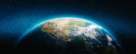 Photo for Planet Earth - America map. Elements of this image furnished by NASA. 3d rendering - Royalty Free Image