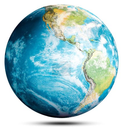 Planet Erde. Elemente dieses Bildes, das von der nasa geliefert wird. 3D-Darstellung