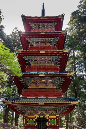 Photo for Nikko Tosho-gu is a Shinto shrine in Nikko, Japan. Built in 1617. Tosho-gu, along with other temples in Nikko, has been listed as a UNESCO World Heritage Site. National Treasure of Japan. - Royalty Free Image