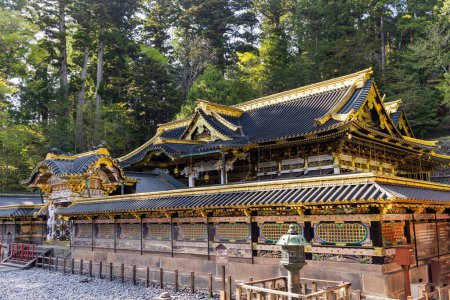 Foto de Japón.El templo y santuario de Nikko Tosho-gu está dedicado al shogun y comandante Tokugawa Ieyasu. Edificio complejo construido en 1617. Tosho-gu está catalogado como Patrimonio de la Humanidad por la UNESCO. - Imagen libre de derechos