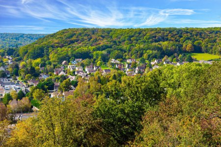 The Ile-de-France region. France. Panoramic view of the Chevreuse valley.