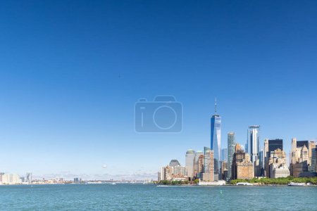 Téléchargez les photos : New York City skyline. Panorama des gratte-ciel de Manhattan - en image libre de droit