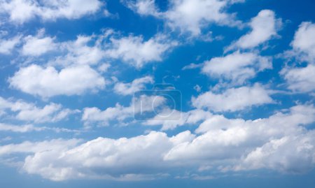 Photo for Blue sunny sky with clouds - Royalty Free Image