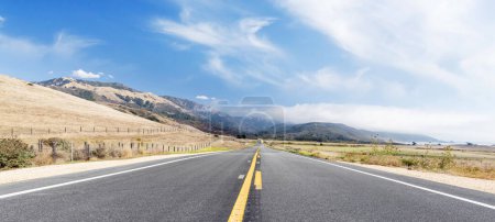 Photo for Asphalt road and countryside landscape of United States - Royalty Free Image