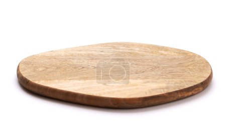 Photo for Wooden cutting board. Isolated on white background - Royalty Free Image