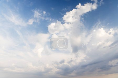 Photo for A beautiful scenic view of the sky with clouds, showcasing the natural beauty and peacefulness of the landscape - Royalty Free Image