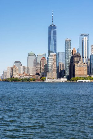 Téléchargez les photos : New York City skyline. Panorama des gratte-ciel de Manhattan - en image libre de droit