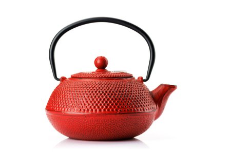 Photo for Iron teapot. Isolated on white background - Royalty Free Image