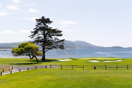 Scenic Golf Course on California Beach