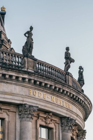 Photo for Berlin, Germany - December 15, 2022: The Bode Museum in Berlin. An architectural detail of the Bode Museum facade. - Royalty Free Image