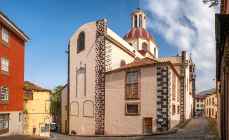 The Church of Our Lady of Conception in La Orotava town, Tenerife, Spain. Traditional architecture of the Canary Islands.