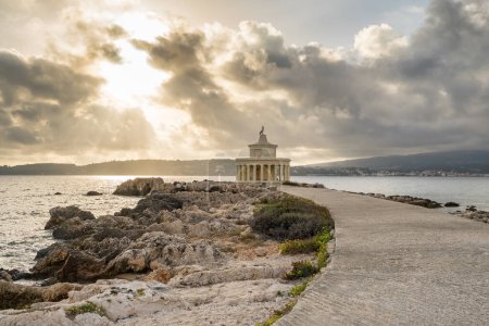 Lighthouse of Saint Theodore in Lassi, Argostoli, Kefalonia island in Greece. Saint Theodore lighthouse in Kefalonia island, Argostoli town, Greece.
