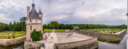 Téléchargez les photos : Château de Chenonceau dans la vallée de la Loire, France. - en image libre de droit