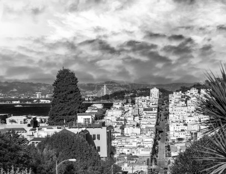 Photo for San Francisco aerial skyline from Russian Hill in summer season. - Royalty Free Image