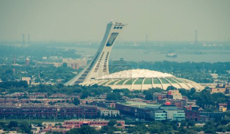 Foto de Estadio de Montreal, vista aérea. - Imagen libre de derechos