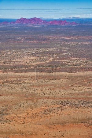 Foto de Increíble vista aérea del Outback Australiano, vista desde el avión. - Imagen libre de derechos