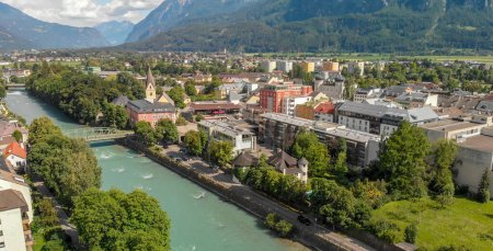 Téléchargez les photos : Vue aérienne de Lienz, Autriche
. - en image libre de droit