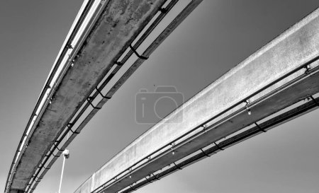 Photo for Elevated rail with blue sky on the background - Royalty Free Image