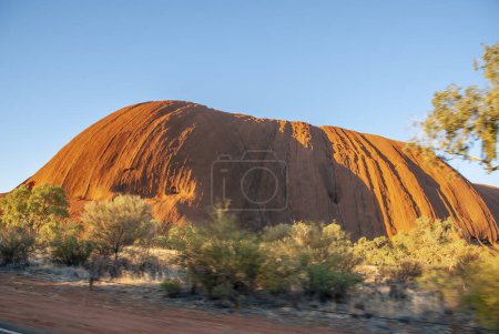 Photo for Mountains of Australian Outback under a blue sky at dawn - Northern Territory, Australia. - Royalty Free Image