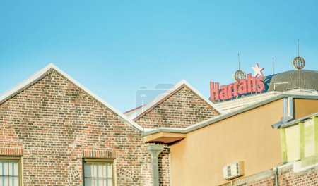 Photo for New Orleans, LA - February 11, 2016: Exterior of Harrahs Casino at sunset. - Royalty Free Image