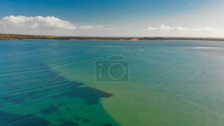 Téléchargez les photos : Aerial view of San Remo coastline near Phillip Island, Australia. - en image libre de droit