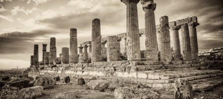 Photo for The Temple of Juno in the Valley of the Temples at Agrigento - Sicily, Italy - Royalty Free Image