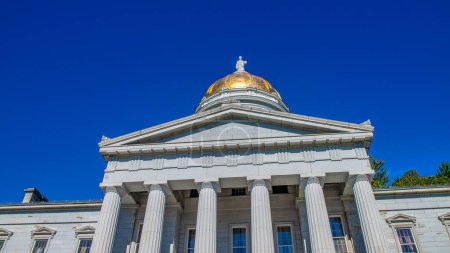 Photo for Vermont State Capitol in exterior view in Montpelier. - Royalty Free Image